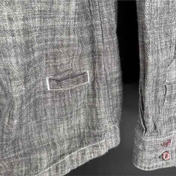 Billabong Men's Long Sleeve Button-Up Shirt XL Gray 100% Cotton Casual - Picture 4 of 9